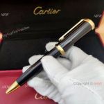 Best Quality Replica Cartier Santos-Dumont Ballpoint Black Pen